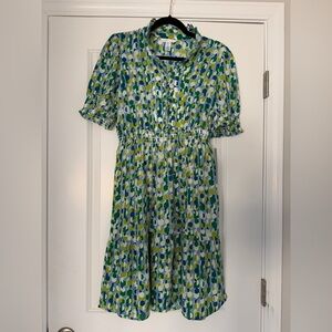 Maggy London Colorful Patterned Midi Dress